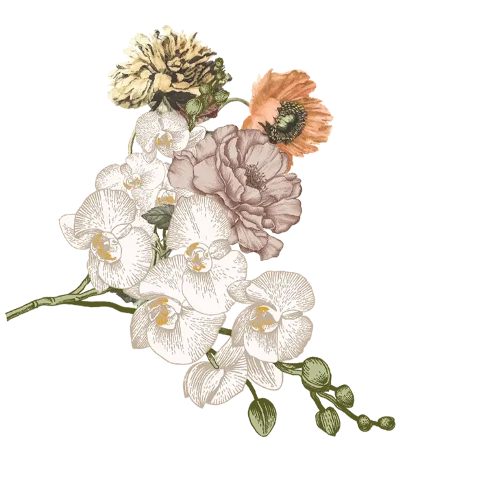 flower decoration right 1